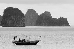 Fishermen at Halong Bay