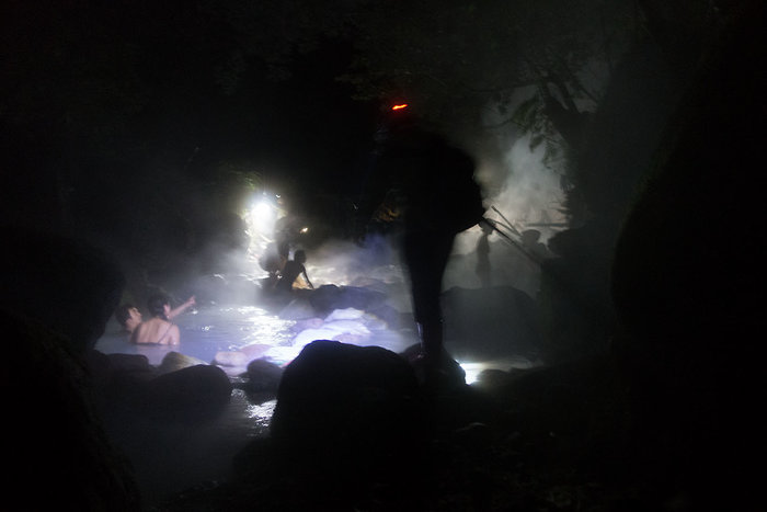 Hotspring at Night