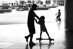 Skateboarding Silhouette